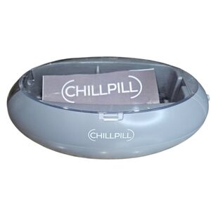 CHILLPILL Gray Beverage Chilling Container Cans Bottles Glass Aluminum Drinks